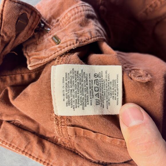 Anthropologie Pants Women's 32 (Fits 34x26) The Wanderer Rust Tapered Relaxed - Picture 7 of 8